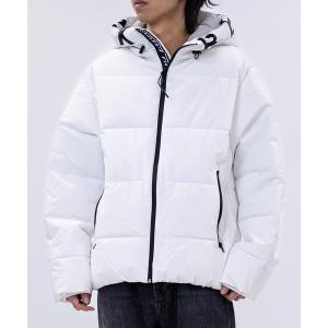 ダウンジャケット ダウン 「13」フードロゴ 中綿ジャケット メンズ レディース