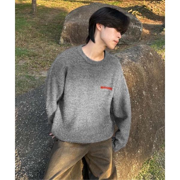 セーター ニット バックパッチシャギーニット メンズ レディース