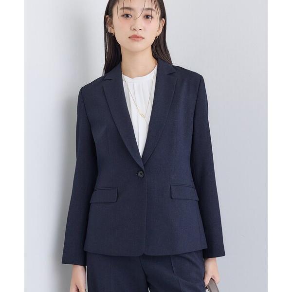 スーツ 「洗える／通勤／スーツ」メランジストレッチ テーラージャケット レディース