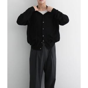 セーター ニット 「EXCLUSIVE」crepuscule Open collar knit shirt メンズ レディース