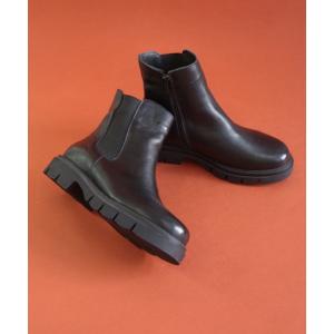 ブーツ BUENO （ブエノ） / 本革 サイドゴア厚底ショートブーツ「F1602」 レディース