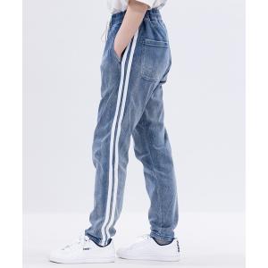 ジーンズ 「13」カットデニムサイドライン アンクルパンツ メンズ レディース