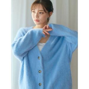 カーディガン PREMIUM FOX×CASHMERE Vネックカーディガン レディース