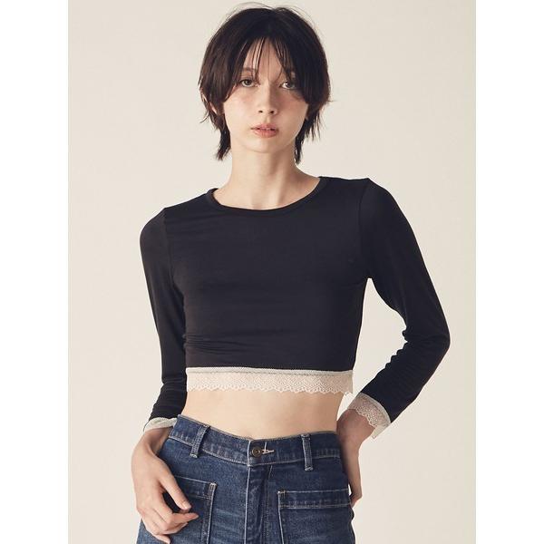 インナーシャツ 肌着 「LILY BROWN Lingerie」メルティヒートクルーネック（吸湿発熱...