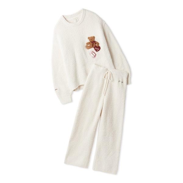 パジャマ ルームウェア 「ONLINE限定」ベビモコベアさがらプルオーバー＆ロングパンツセット レデ...