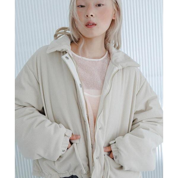 コート アウター リバーシブルパデッドジャケット レディース