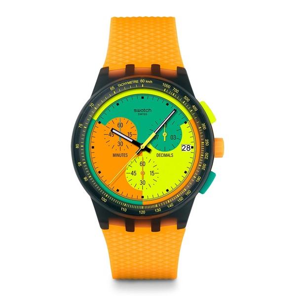 腕時計 SWATCH NEON SIGNAL FLAG レディース メンズ
