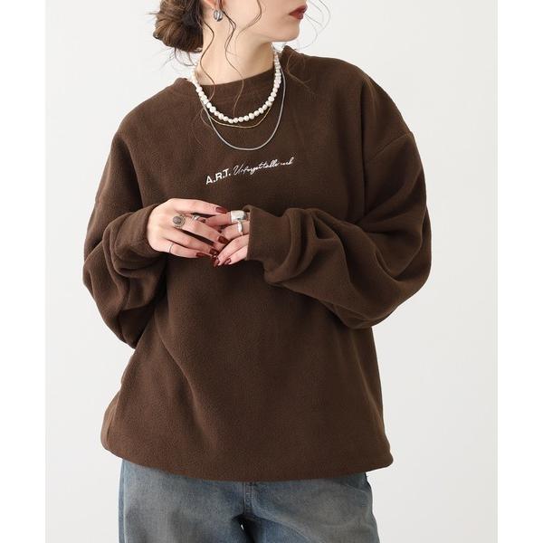 トレーナー スウェット オーバーサイズフリーストレーナー 刺繍デザイン メンズ レディース