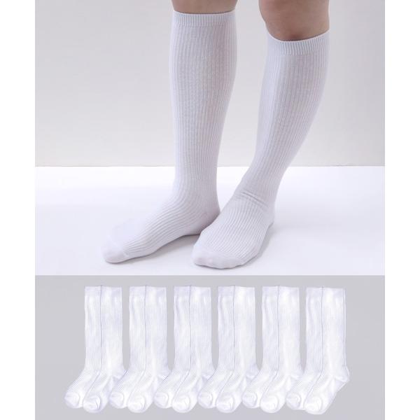 靴下 「6足セット」スクール靴下 ハイソックス AG加工 キッズ 子供 男の子 女の子