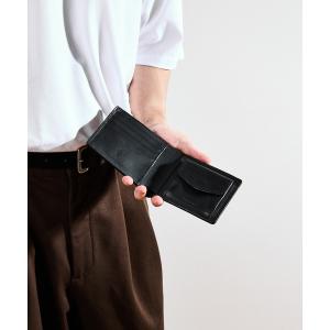 財布 Tomo＆Co トモアンドシーオー / JUST A MAN'S WALLET タンニンバケッタレザー二つ折り財布 ミニウォレット / TM-W