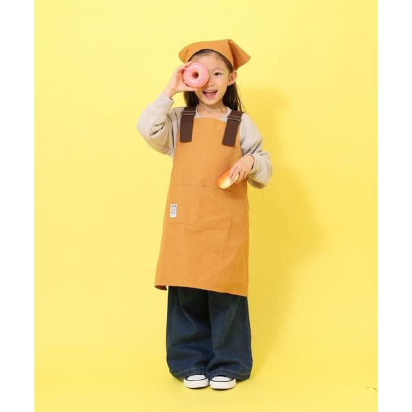エプロン カバーオール キッズエプロン 三角巾セット