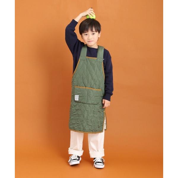 エプロン キルトカバーオール　キッズ　エプロン