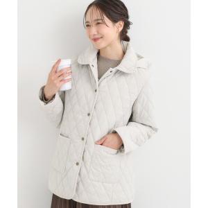 コート アウター キルトミドルジャケット レディース