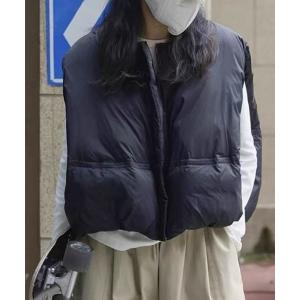 ダウンベスト ベスト ボリュームダウンベスト レディース