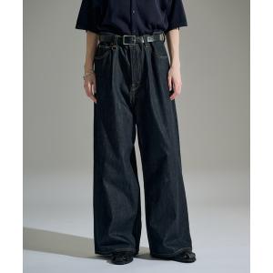 ワイドパンツ ジーンズ 1 TUCK BUGGY DENIM PANTS / ワンタックバギーデニムパンツ メンズ レディース