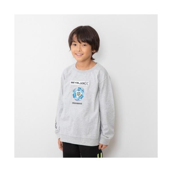 tシャツ BEYBLADE  X  長袖Tシャツ  ロゴワッペン  ベイブレード  エックス キッズ...