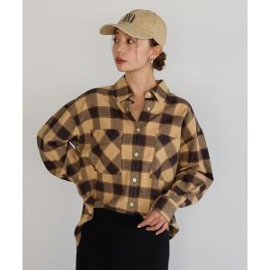 ブラウス シャツ ネルチェックシャツ レディース