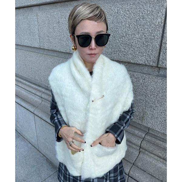 マフラー ストール 綿あめニットマフラー レディース