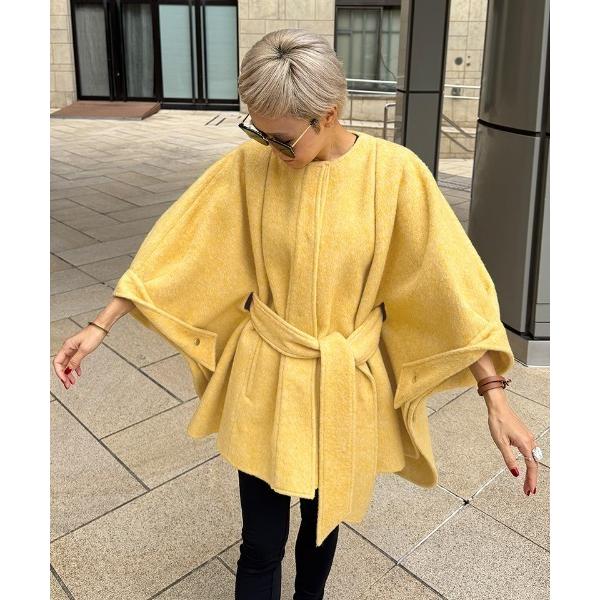 コート アウター ウールシルクマルチウェイコート レディース