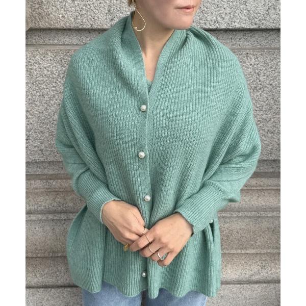 カーディガン マルチウェイパールニット（ショールセット） レディース