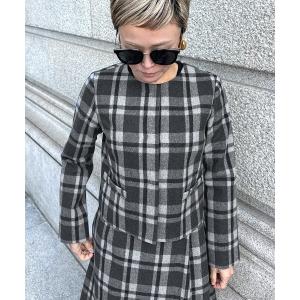 コート アウター JENNEチェックジャケット レディース