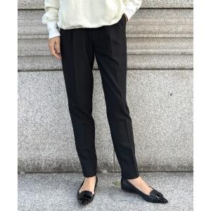 パンツ 美脚裏起スラックス（吸湿発熱） レディース