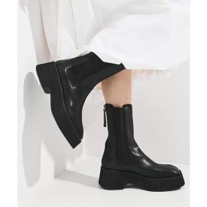 ブーツ 「STUDIOUS/ステュディオス」Square Toe Boots/スクエアトゥーブーツ レディース