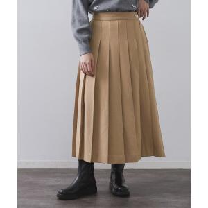 スカート ワイドプリーツスカート「洗濯機OK」の商品画像