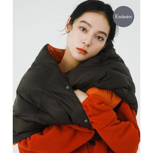 マフラー 「別注」TAION×EKAL　リバーシブルダウンショール メンズ