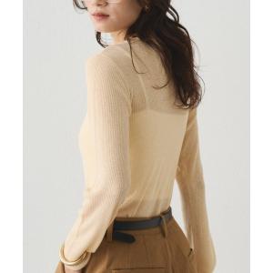 ニット セーター シアーニットプルオーバー レディース