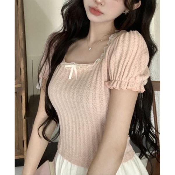 「by muni:r」 半袖カットソー FREE ピンク レディース