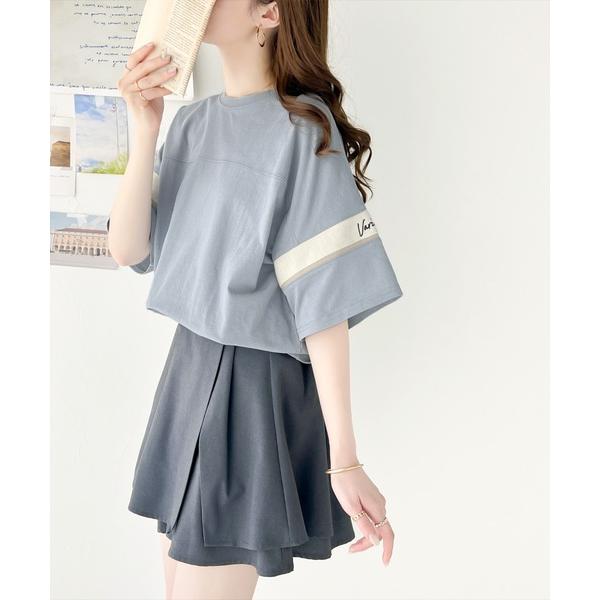 「Java」 半袖Tシャツ MEDIUM ブルー レディース