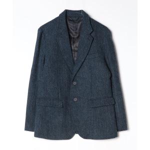 「HARRIS TWEED」 テーラードジャケット M ネイビー メンズ