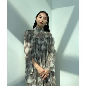 「y/m by 村岡美里」 7分袖ワンピース FREE グレー レディース