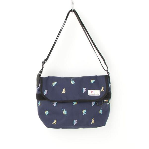 「MEI」 刺繍メッセンジャーバッグ - ネイビー レディース