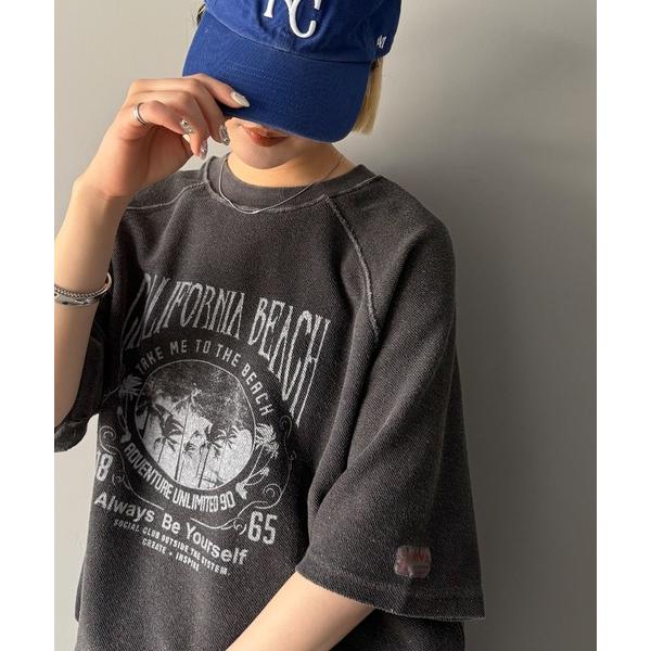 「Java」 半袖Tシャツ LARGE チャコールグレー レディース