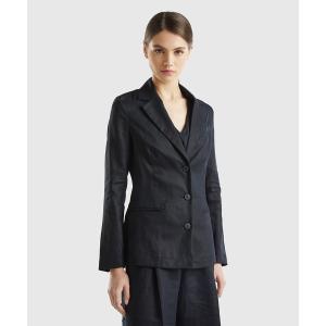 「BENETTON (UNITED COLORS OF BENETTON)」 テーラードジャケット 38 ブラック レディース