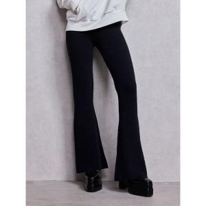 パンツ ニットフレアパンツ レディース