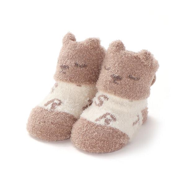 ベビーシューズ 「お揃い」アニマルウサギクマロボットもこもこソックス(9~12cm)