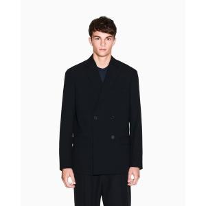 極美品□EMPORIO ARMANI エンポリオ アルマーニ 黒タグ 総柄 ダブルブレスト テーラードジャケット 58 ブルガリア製 正規品 メンズ EMPORIO ARMANI ジャケット テーラードジャケット 「エンポリオ