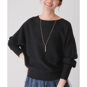 ニット セーター もちもちドルマンニット レディース