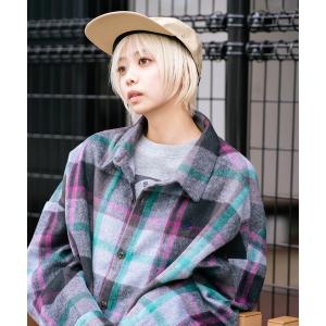 コート アウター 「BEVERLY HILLS POLO CLUB/ビバリーヒルズポロクラブ」シャギーチェックジャケット レディース