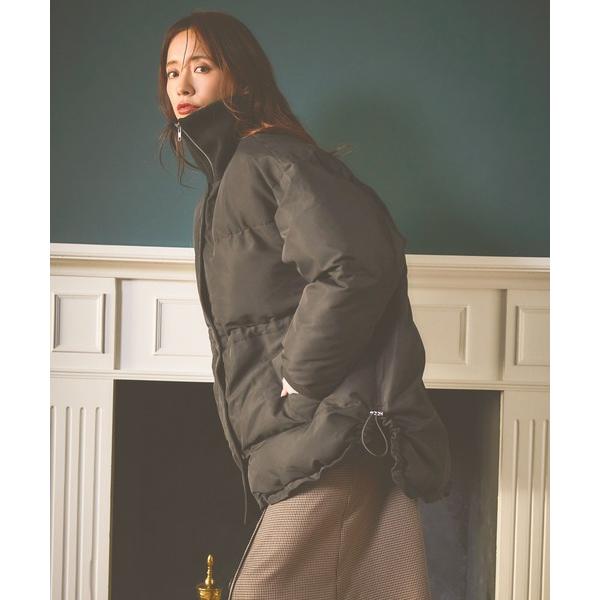 ダウンコート ダウンジャケット リブネック中綿ブルゾン 600403 レディース