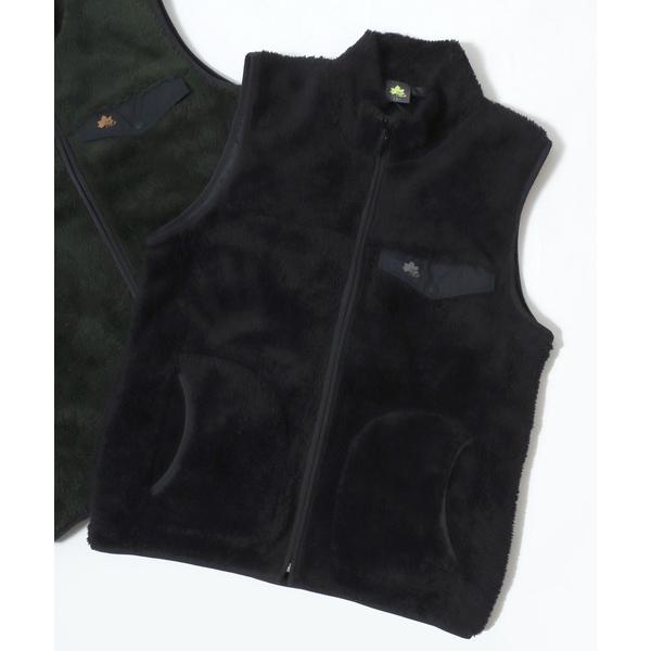 ベスト ジレ 2025AW LOGOS/ロゴス シャギーボア ポケット切替 カラーベスト レディース...
