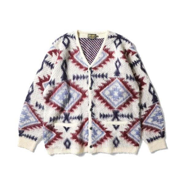 カーディガン UNIVERD72 モヘアタッチカーディガン(NATIVE) メンズ レディース