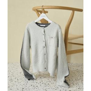 カーディガン Firsthand/ファーストハンド アルパカ混 バイカラー ニット カーディガン レディース