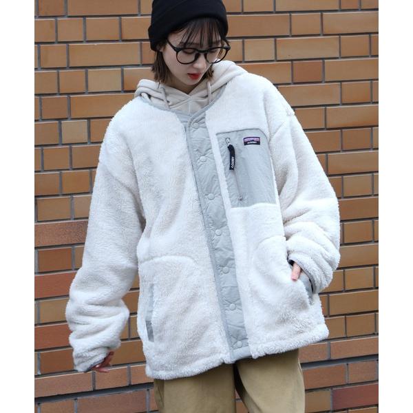 ジャケット ノーカラージャケット 「GERRY/ジェリー」ソフトボア ナイロン切替ノーカラージャケッ...