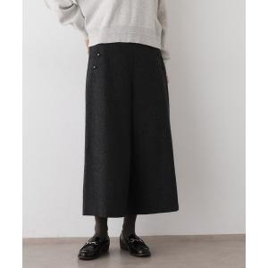 パンツ 「洗える/後ろゴム」ツイードマリンクロップド丈パンツ レディース