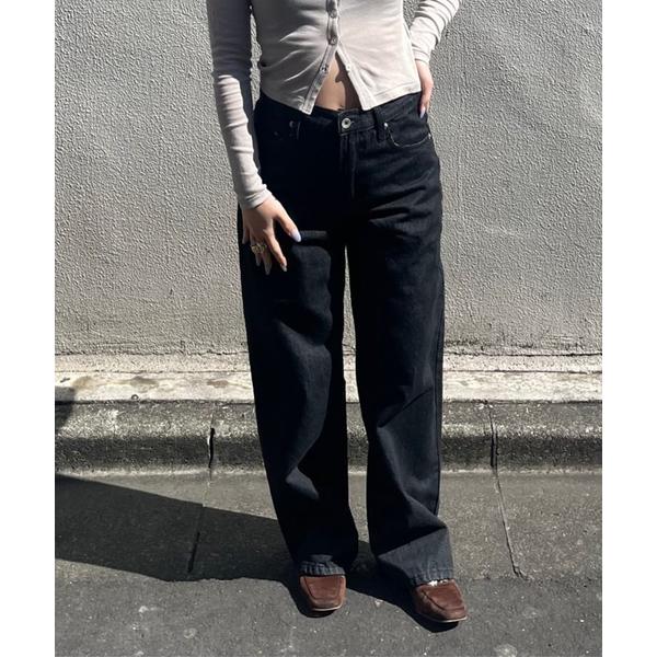 ワイドパンツ ジーンズ デニム デニムパンツ 「追加」ワイドベーシックデニム レディース メンズ