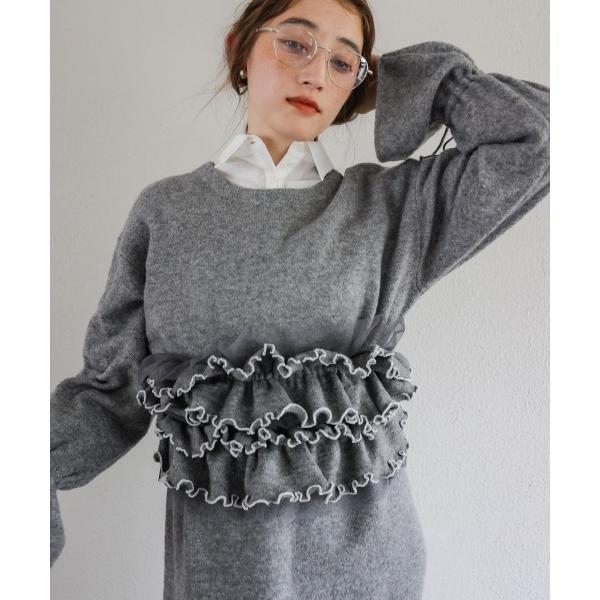 ワンピース 「選べるサイズ展開」ビスチェセットニットワンピース